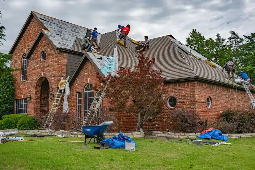 gutter guard installation on an existing eavestrough in Barrie